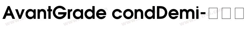 AvantGrade condDemi字体转换